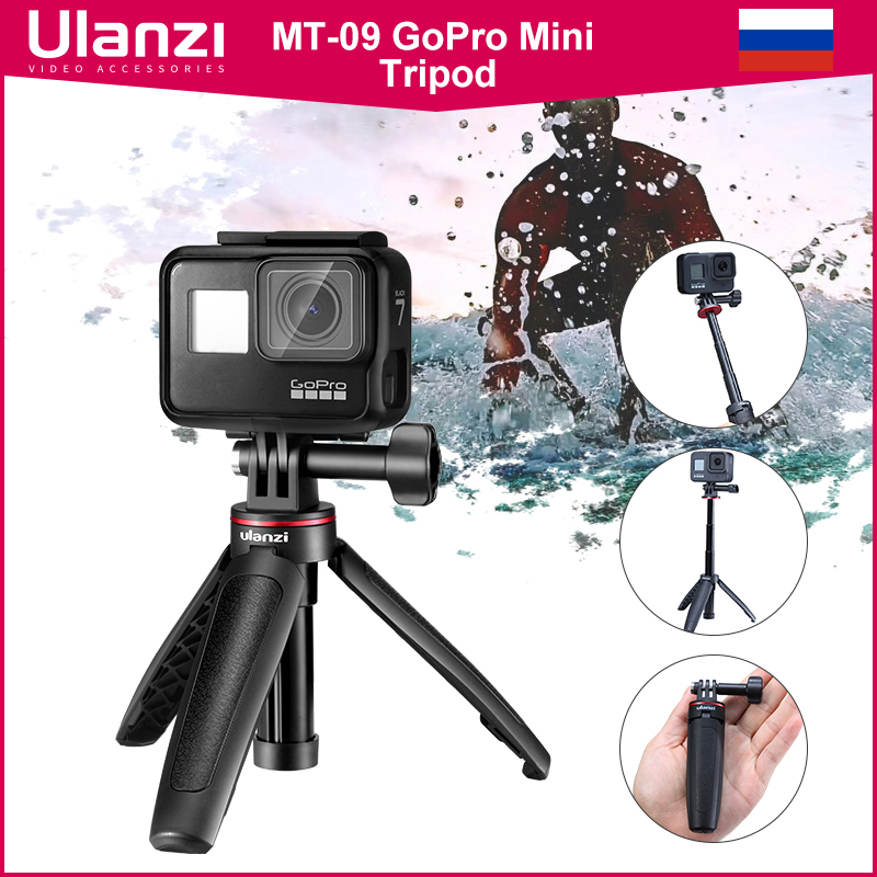 Gopro Action Camera Hero 12 Black - Ulanzi MT-09 Extend Gopro Vlog treppiede